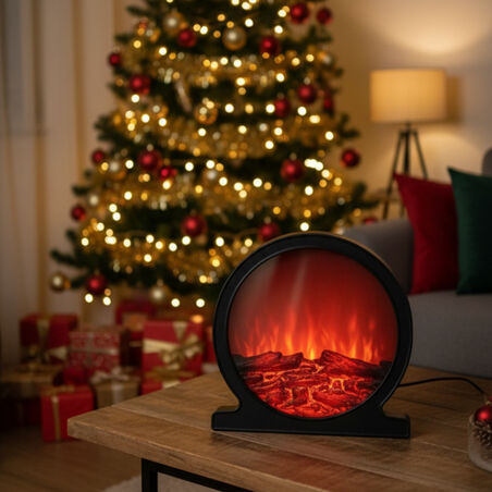 Кръгла декоративна Led камина