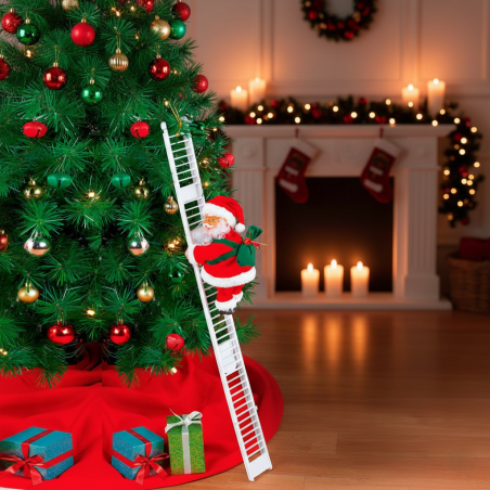 Електрическа играчка – катерещ се по стълба Дядо Коледа