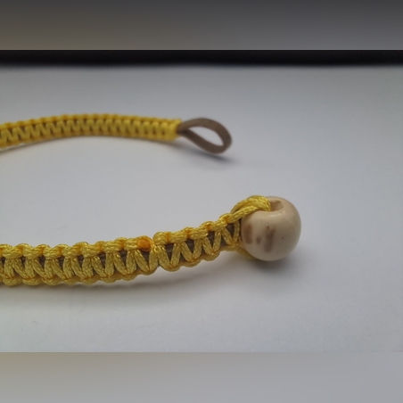 Плетена с естествен велур