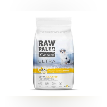 Raw Paleo Ultra Turkey Medium & Large Puppy, 2кг