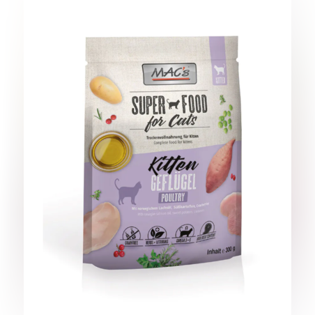 MAC'S KITTEN - за подрастващи котки, Пиле, 300г