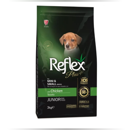Reflex Plus Small Breed Puppy - Пълноценна храна за малки кученца от дребни породи с пилешко месо 3 кг