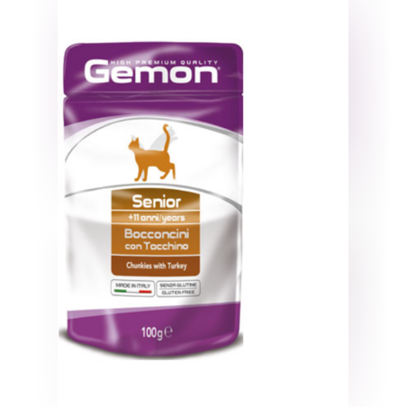 Chunkies Senior with Turkey – Пауч хапки за котки в напреднала възраст, над 8г., с пуйка, 100gr