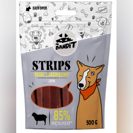 Mr. Bandit STRIPS lamb stripes 500g