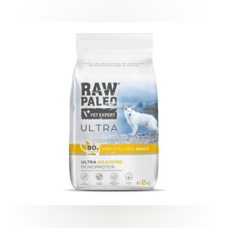 Raw Paleo Ultra Turkey Medium & Large Adult, 2кг