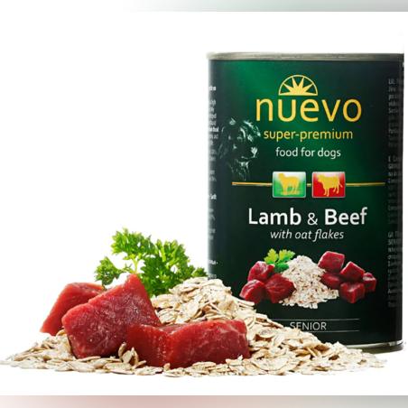 Nuevo Senior Lamb with Beef - с агнешко и говеждо, за възрастни кучета