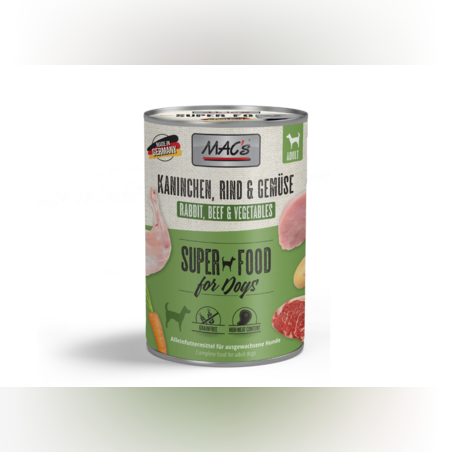 MAC's Dog със Заек, телешко и зеленчуци, 400 гр