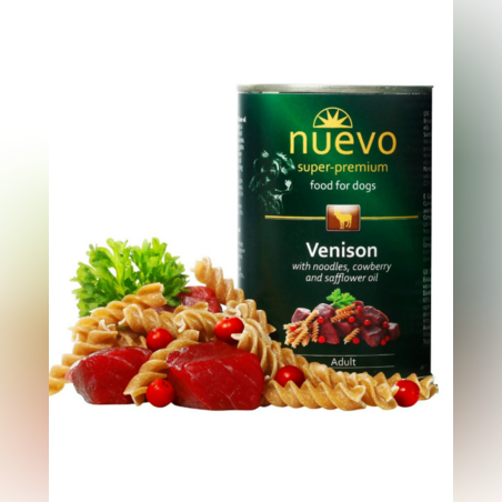 Nuevo Dog Venison - с еленско месо паста и боровинки за кучета над 1 година