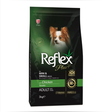 Reflex Plus Small Breed Chicken Adult Dog - Пълноценна храна за израснали кучета от малки породи с пилешко месо 3 кг