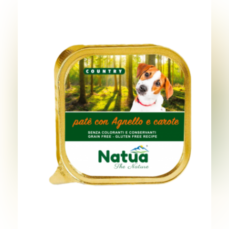 NATUA пастет за куче с агне и моркови, 100 гр