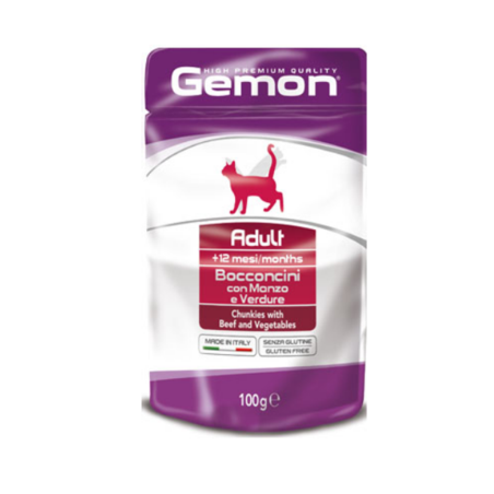 Chunkies Adult with Beef and Vegetables – Пауч хапки за котки в зряла възраст с говеждо и зеленчуци