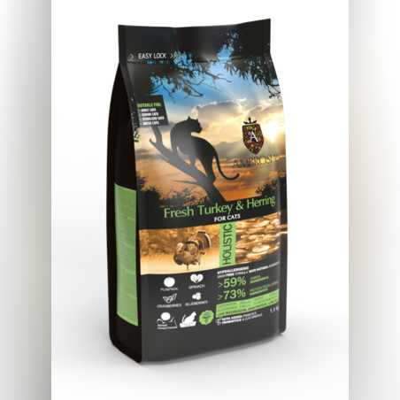 Ambrosia•Adult cats, Senior cats, Sterilized cats•Ulta premium за възрастни Стерилизирани котки и котки с Прясна пуйка и херинга