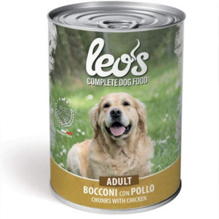 Leo’s Adult с пилешко – консерва хапки в сос – за кучета в зряла възраст, 415 гр.