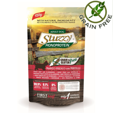 Stuzzy Dog Monoprotein Beef – за кучета с прясно говеждо 150 гр.