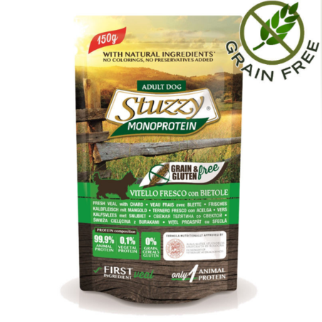 Stuzzy Monoprotein Veal - с прясно телешко 150 гр.