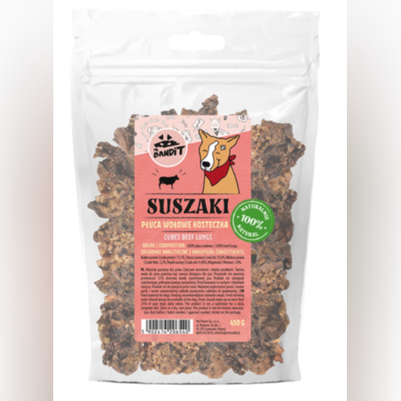 Mr Bandit Lungs beef cubes, 80g