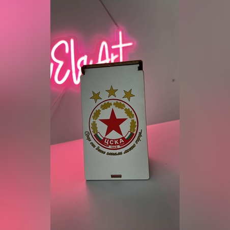 Дървена кутия за пари – Фен на ЦСКА