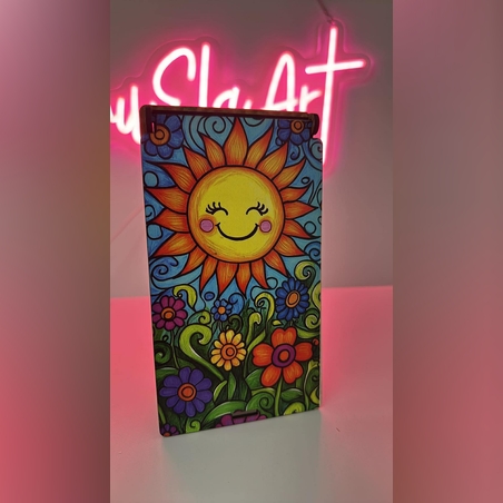 Дървена кутия за пари – Слънце