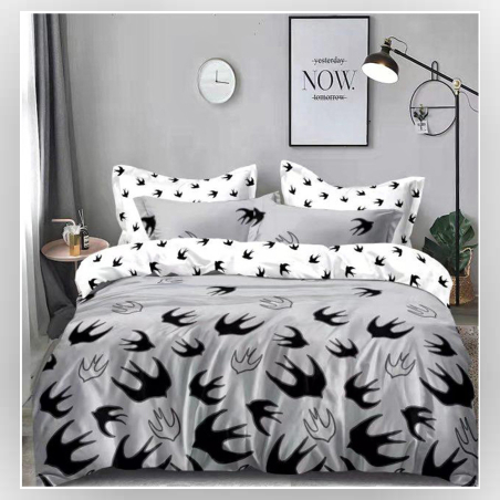 Двулицев спален комплект от 4 части без ластик - Лястовици