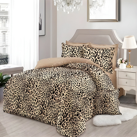 Двулицев спален комплект от 6 части без ластик - Гепард