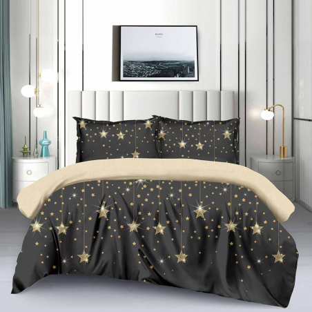 Двулицев спален комплект от 4 части без ластик (за приста) - Сладки сънища