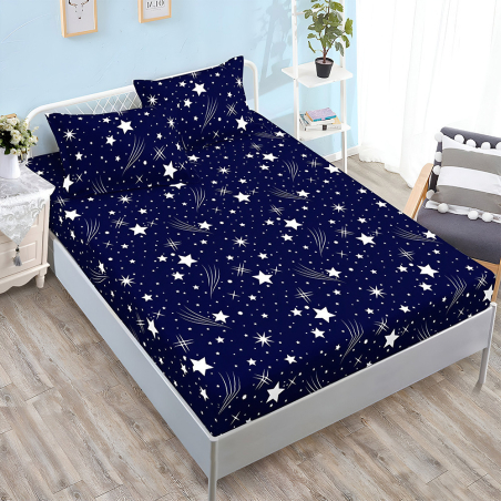 Спален комплект от 3 части с ластик - Космос