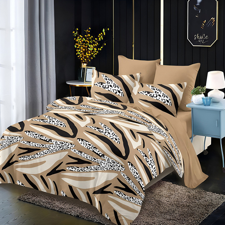 Двулицев спален комплект от 6 части без ластик - Мока