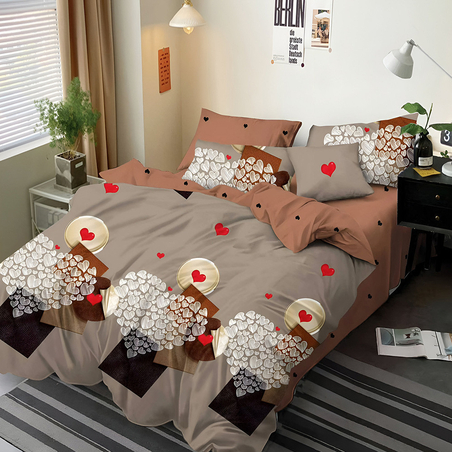 Двулицев спален комплект от 6 части без ластик - Любов