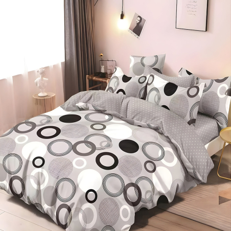 Двулицев спален комплект от 6 части с ластик - Елиа