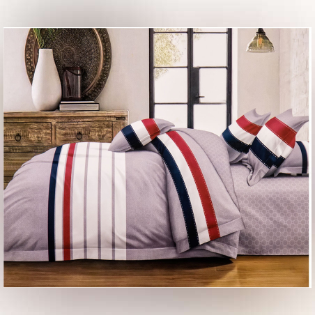 Двулицев спален комплект от 6 части с ластик - Томи