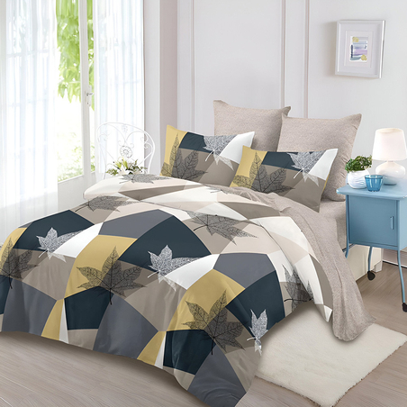 Двулицев спален комплект от 6 части без ластик - Есен