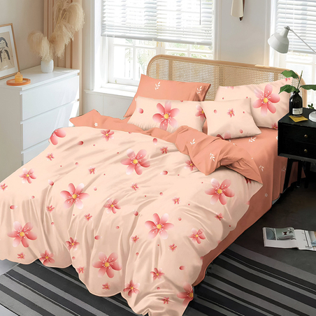 Двулицев спален комплект от 6 части без ластик - Спокоен сън