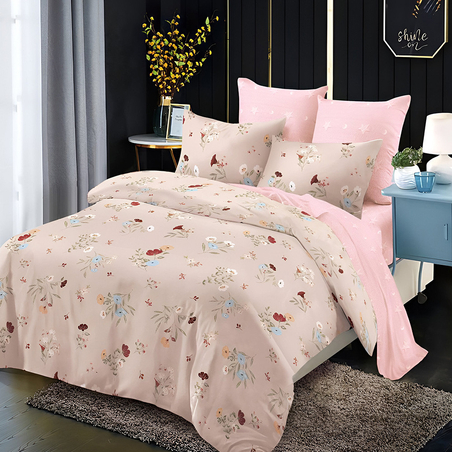 Двулицев спален комплект от 6 части без ластик - Ретро