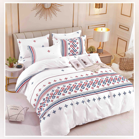 Двулицев спален комплект от 4 части без ластик (за приста) - Шевици