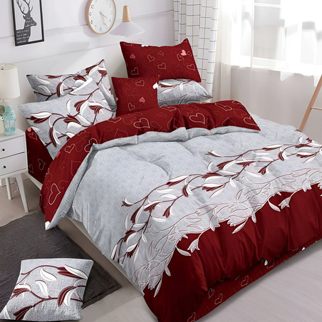 Двулицев спален комплект от 6 части без ластик - Романтика