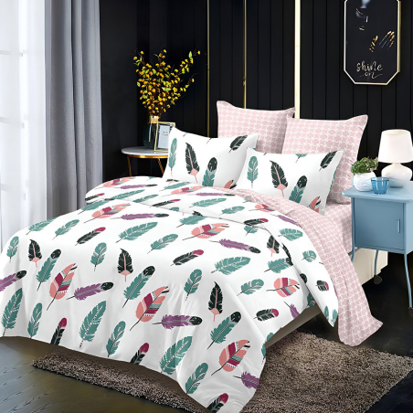 Двулицев спален комплект от 6 части без ластик - Пера