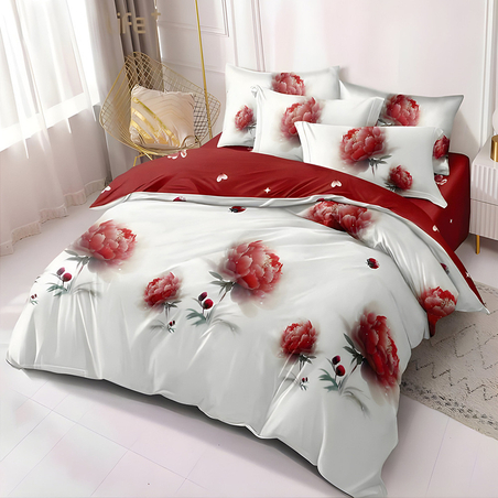 Двулицев спален комплект от 6 части без ластик - Пролетна мелодия