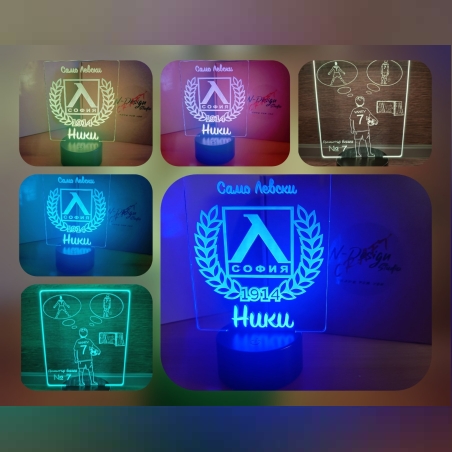 Персонализирана холограмна LED лампа