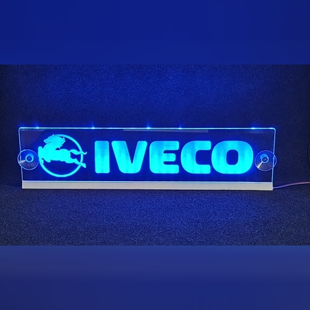 Светеща LED табела Многоцветна с Дистанционно