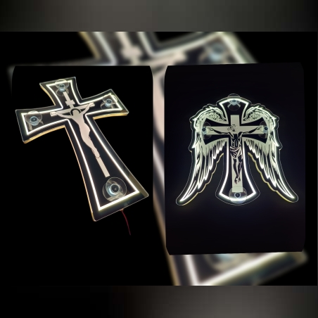 Светещ кръст за предно стъкло