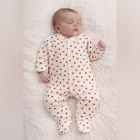 Ромпър малки сърчица