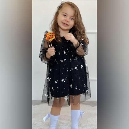 Рокля с лебеди