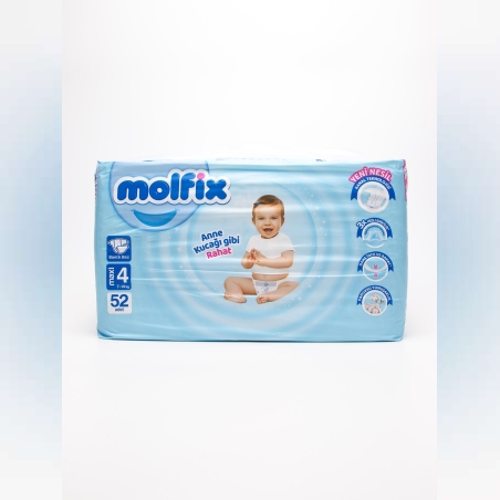 Пелени Molfix 4- 52 броя + мокри кърпи Молфикс