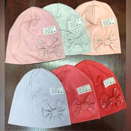 Шапка с панделка 6 (5-6г.)🎀