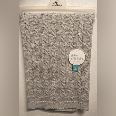 Меко одеяло без подплата в сив цвят