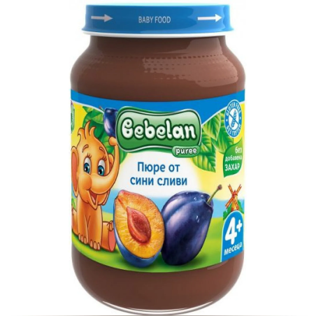 BEBELAN Пюре от cини сливи 4м. 190г