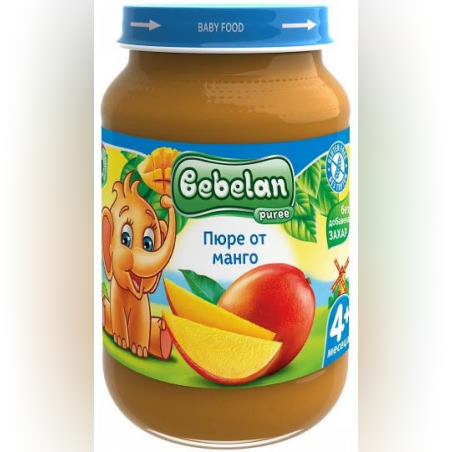 BEBELAN Пюре от манго 4м. 190г