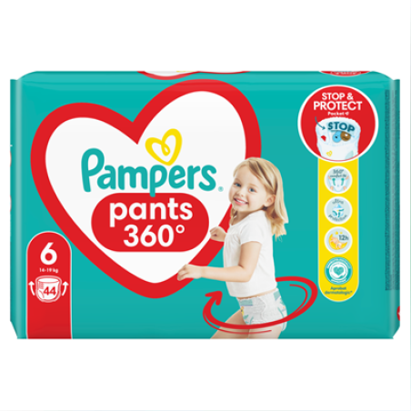 Pampers Pants 360° 6- 44 броя Памперс Гащи