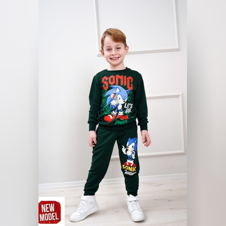 Комплект Соник в зелен цвят