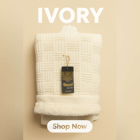 Меко одеяло с пухкава подплата в цвят слонова кост